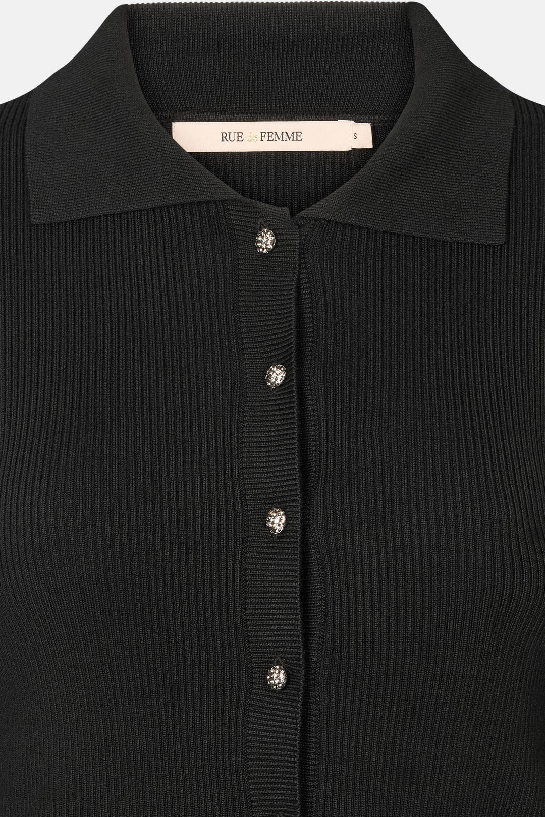 Rue de Femme RDFHyacinth strikcardigan KNITWEAR, LIGHT Sort