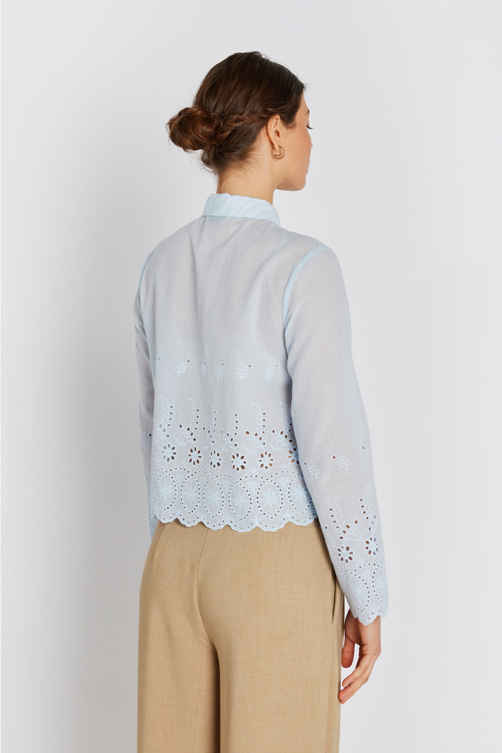 Rue de Femme RDFJadea skjorte SHIRTS 270 Blue stone