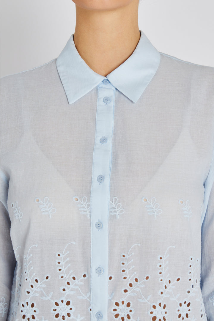 Rue de Femme RDFJadea skjorte SHIRTS 270 Blue stone