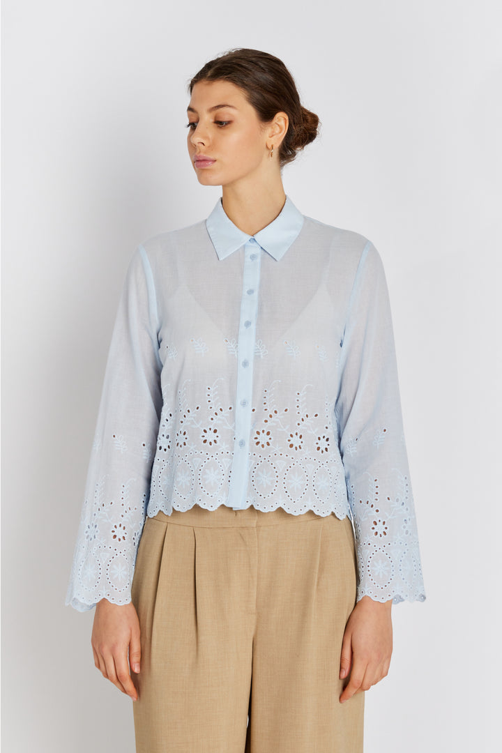 Rue de Femme RDFJadea skjorte SHIRTS 270 Blue stone