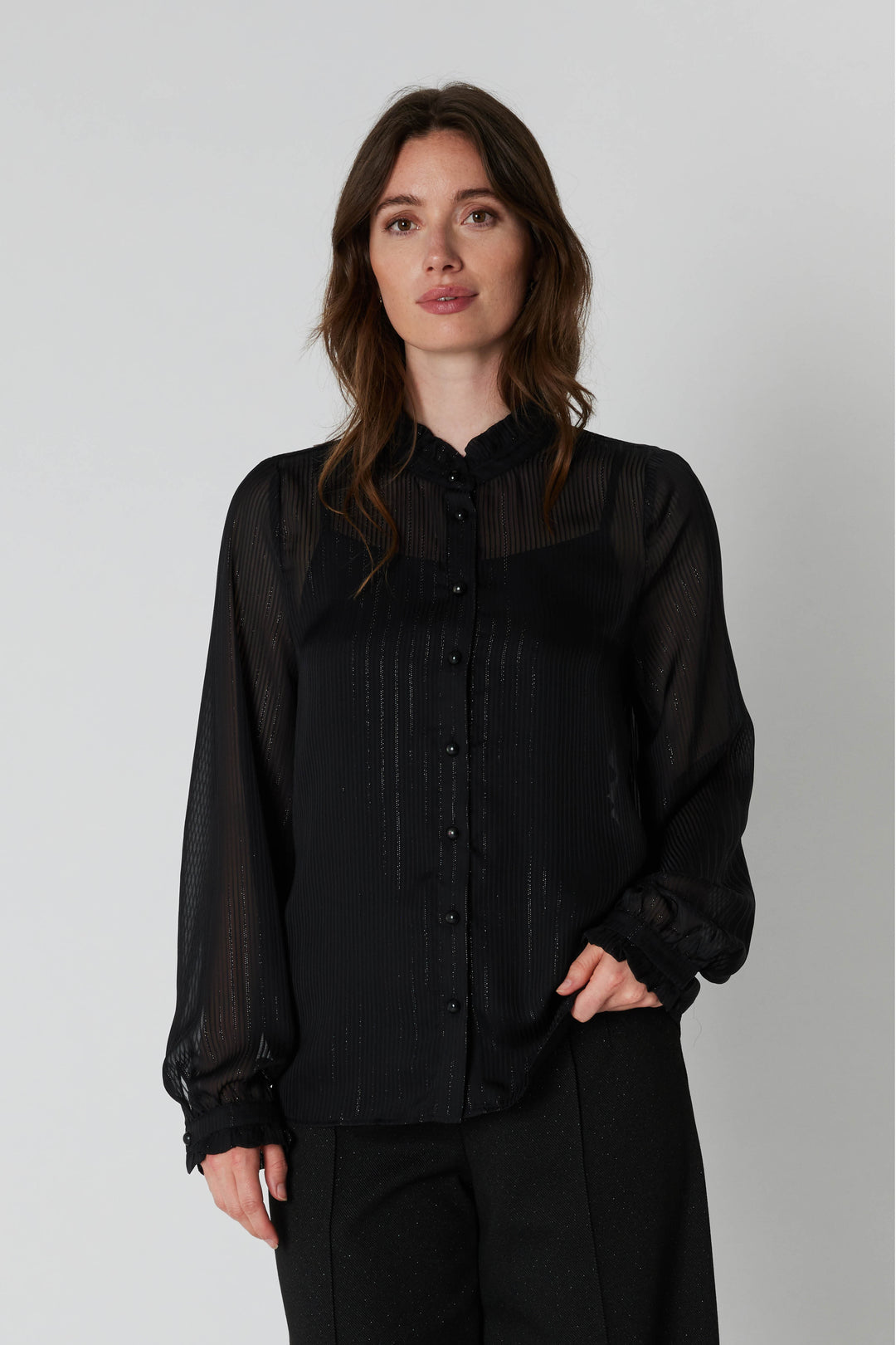Rue de Femme RDFJuno skjorte SHIRTS Sort