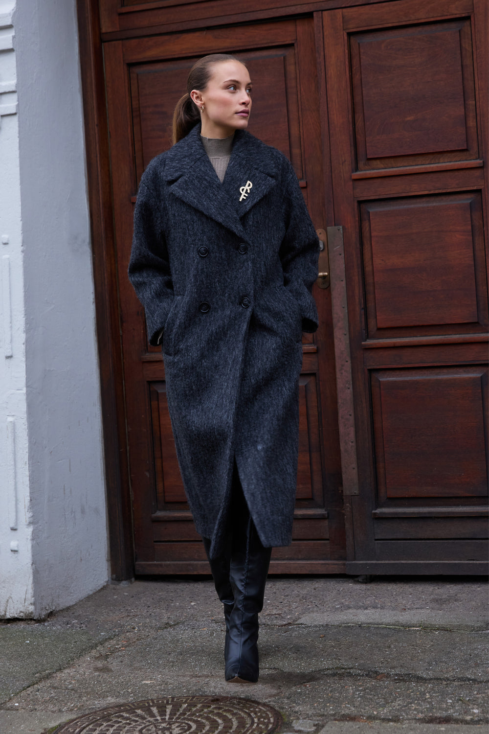 Rue de Femme RDFKanza frakke OUTERWEAR, HEAVY 403 Storm grey
