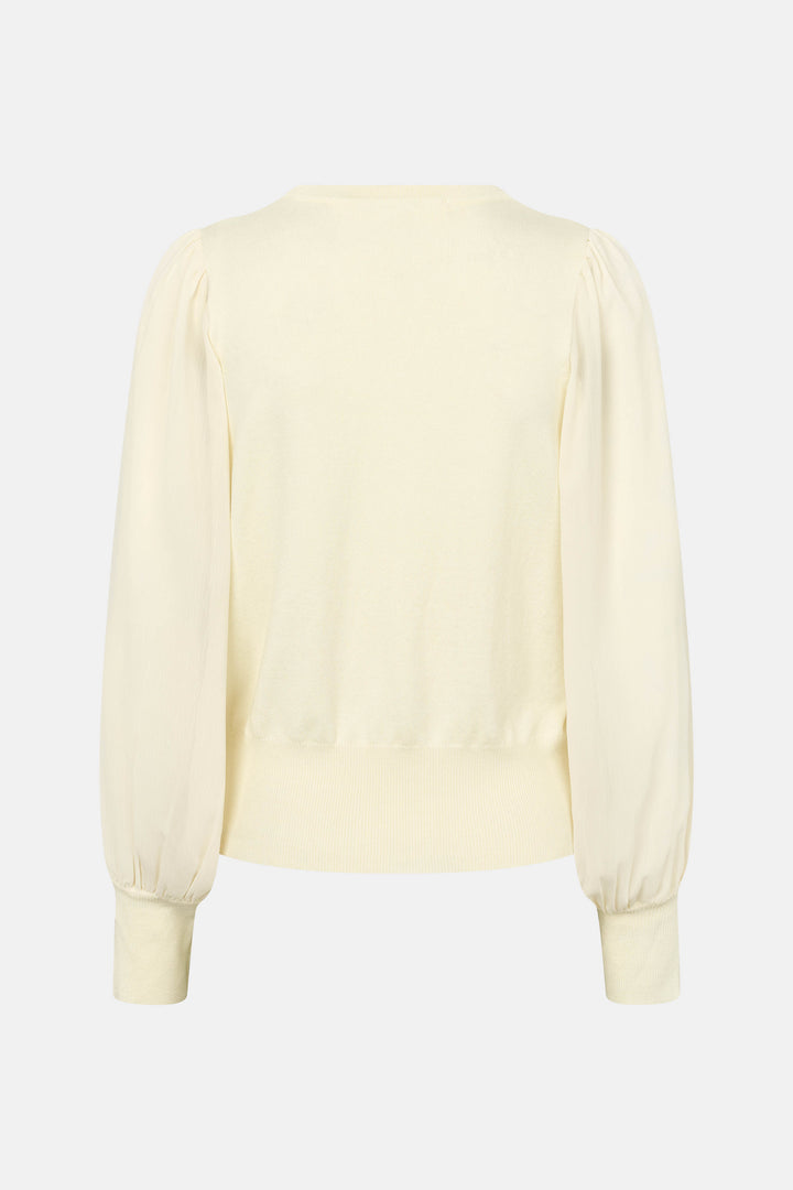 Rue de Femme RDFKatrica strikbluse KNITWEAR 01 White