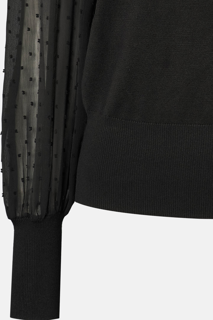 Rue de Femme RDFKatrica strikbluse KNITWEAR 20 Black w/dots