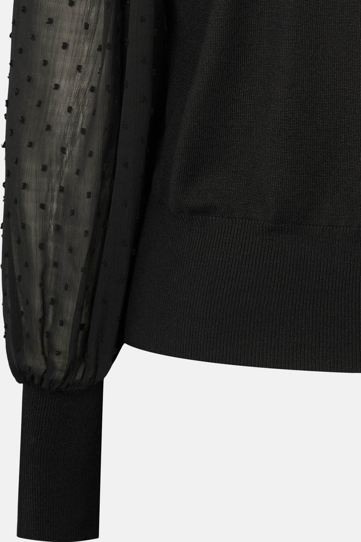 Rue de Femme RDFKatrica strikbluse KNITWEAR 20 Black w/dots