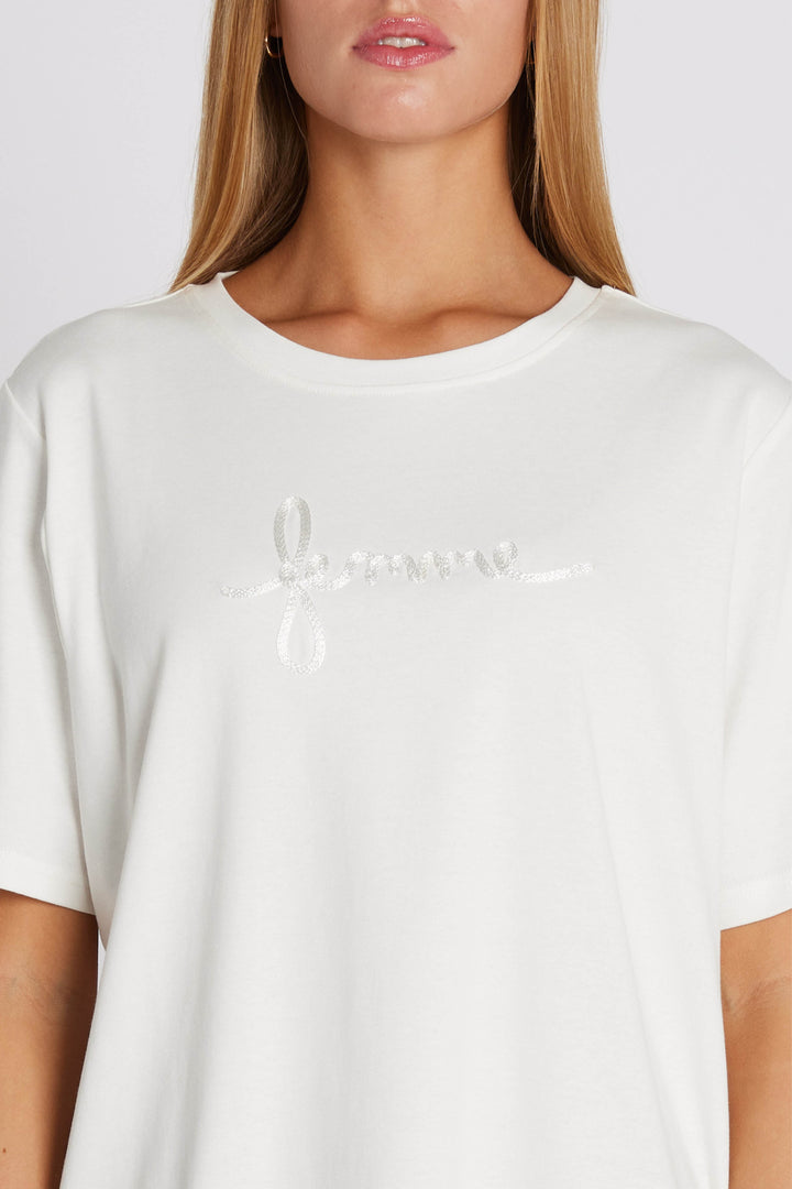 Rue de Femme RDFKinvara T-shirt T-SHIRTS 01 White
