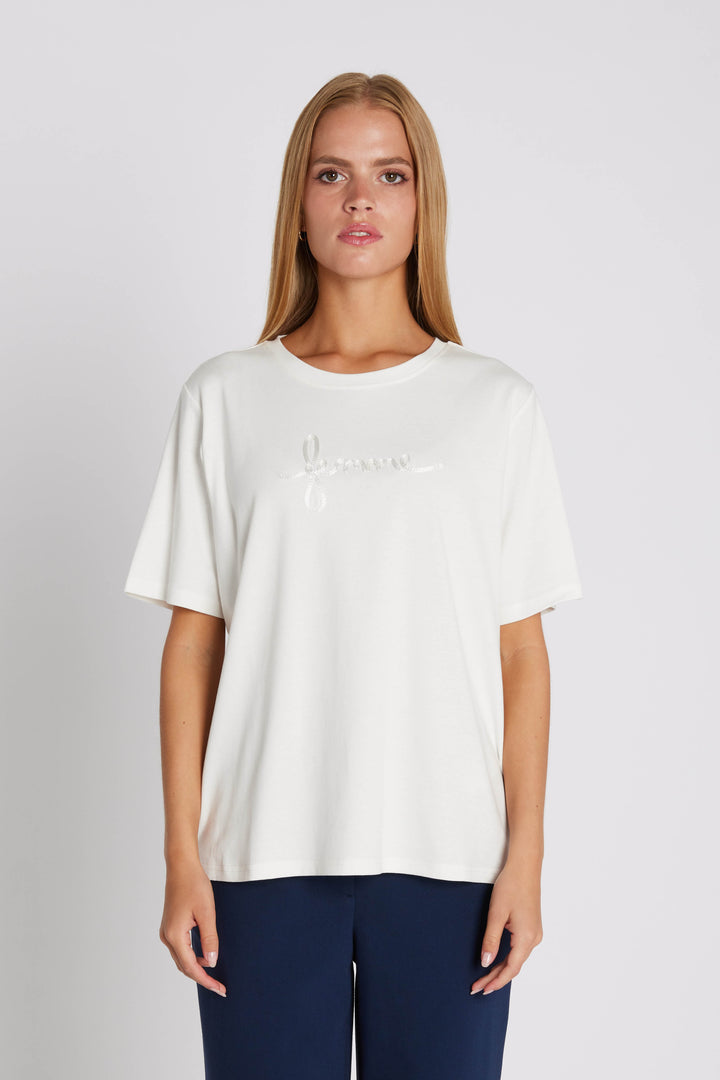 Rue de Femme RDFKinvara T-shirt T-SHIRTS 01 White