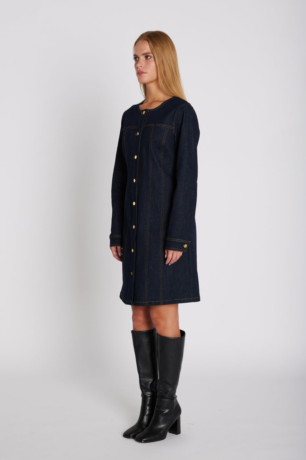 Rue de Femme RDFKya kjole DRESSES 200 Blue denim