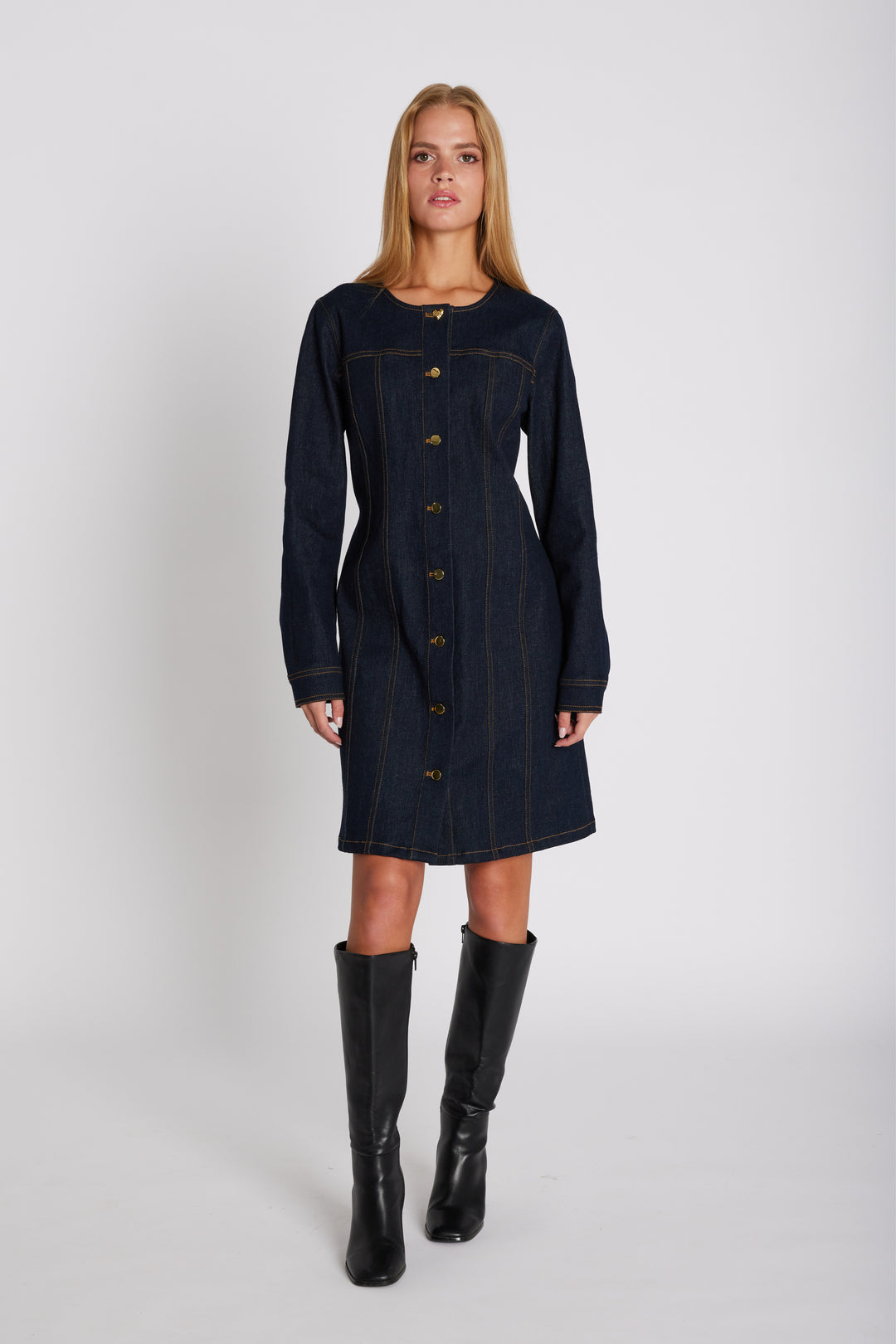 Rue de Femme RDFKya kjole DRESSES 200 Blue denim