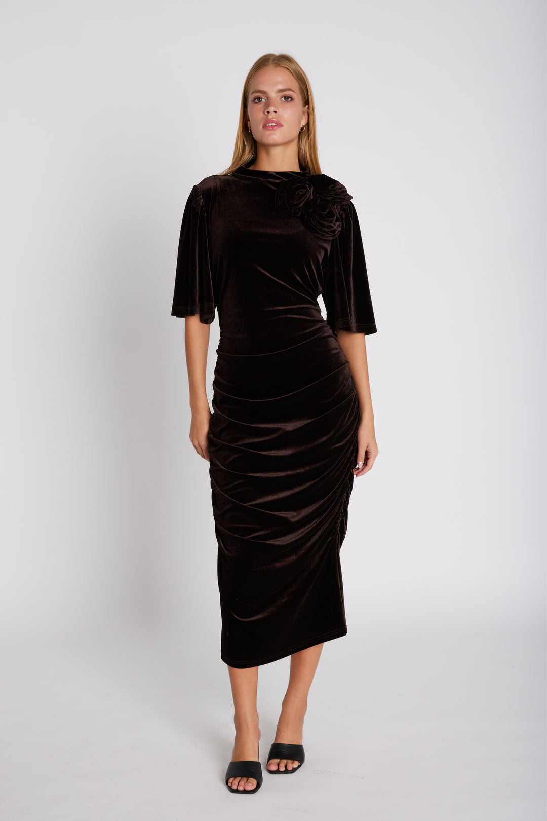 Rue de Femme RDFLena kjole DRESSES 163 Chocolate brown