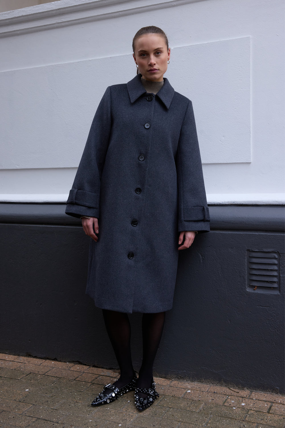 Rue de Femme RDFLina frakke OUTERWEAR, HEAVY 403 Storm grey