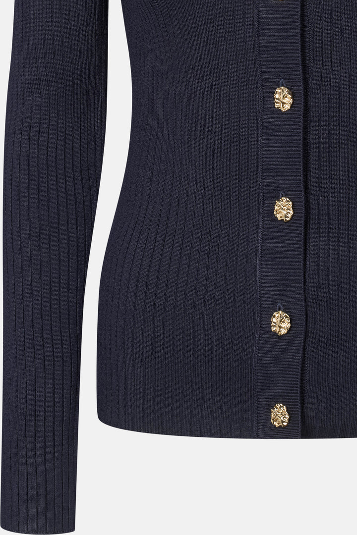 Rue de Femme RDFLope strikcardigan KNITWEAR 250 Midnight