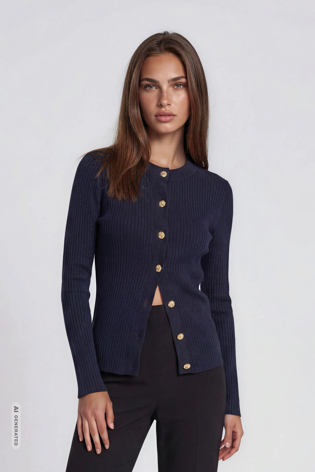 Rue de Femme RDFLope strikcardigan KNITWEAR 250 Midnight