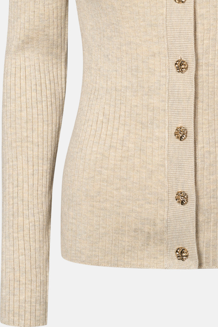 Rue de Femme RDFLope strikcardigan KNITWEAR Sand