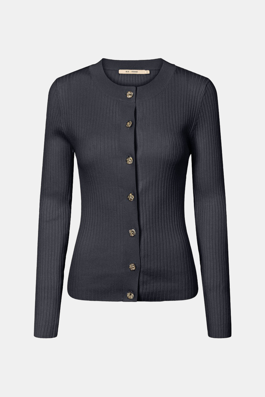 Rue de Femme RDFLope strikcardigan KNITWEAR, LIGHT 250 Midnight