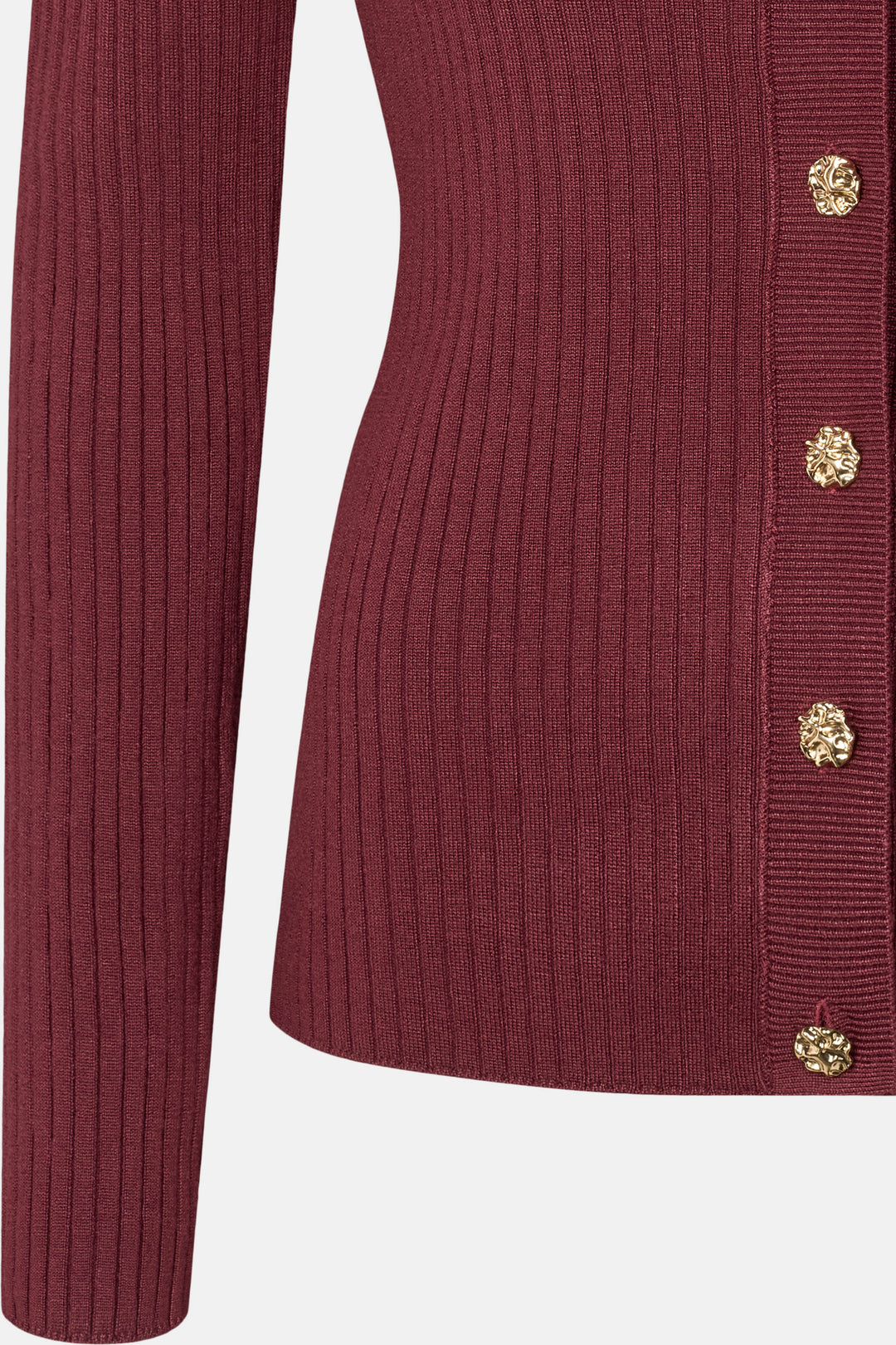 Rue de Femme RDFLope strikcardigan KNITWEAR, LIGHT 306 Wine