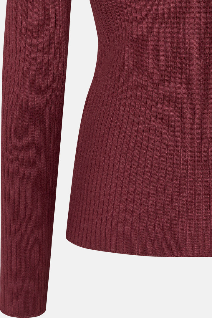 Rue de Femme RDFLope strikcardigan KNITWEAR, LIGHT 306 Wine