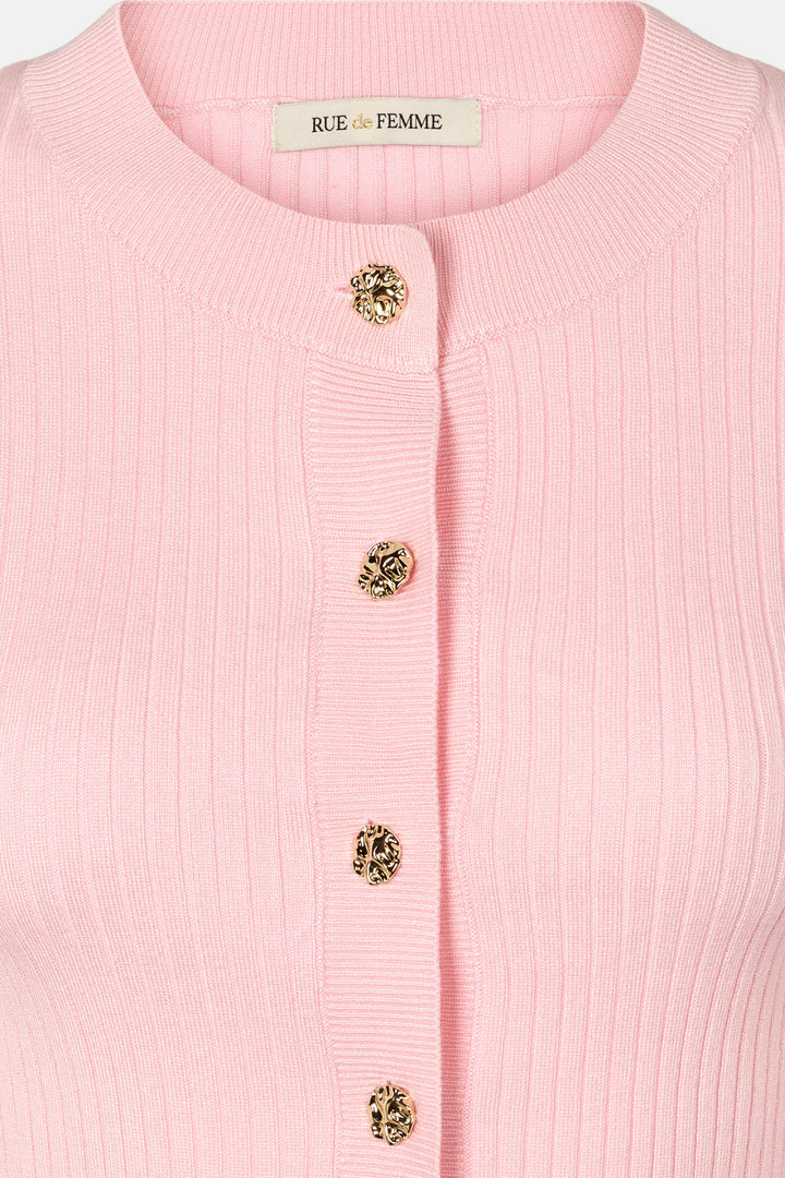 Rue de Femme RDFLope strikcardigan KNITWEAR, LIGHT 368 Salmon rose