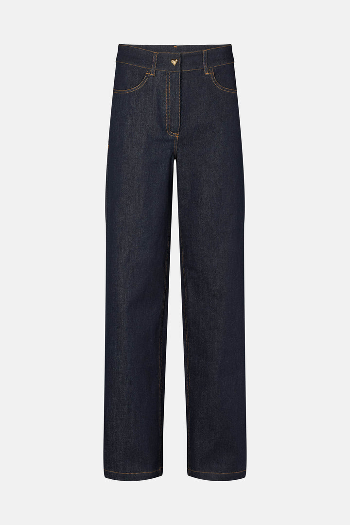 Rue de Femme RDFLuna bukser TROUSERS 200 Blue denim