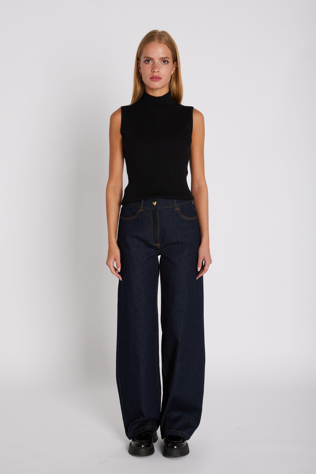 Rue de Femme RDFLuna bukser TROUSERS 200 Blue denim