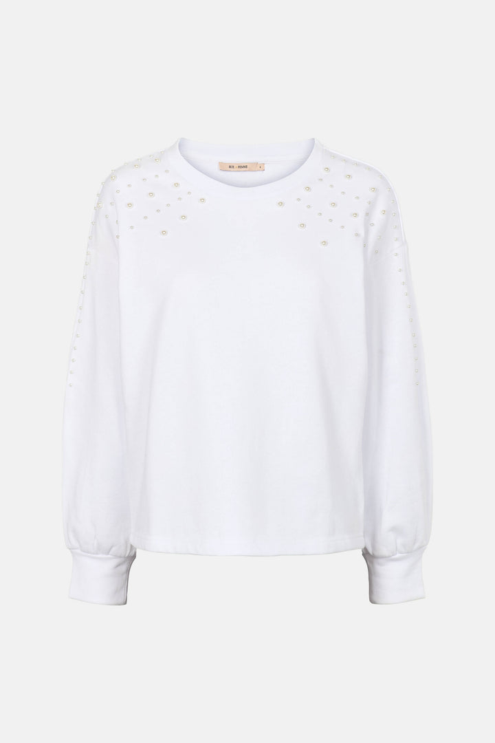 Rue de Femme RDFMagnhild sweatshirt SWEATSHIRT 02 Off white