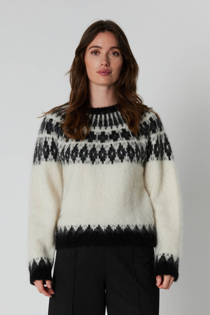 Rue de Femme RDFMalou strik KNITWEAR 02 Off white