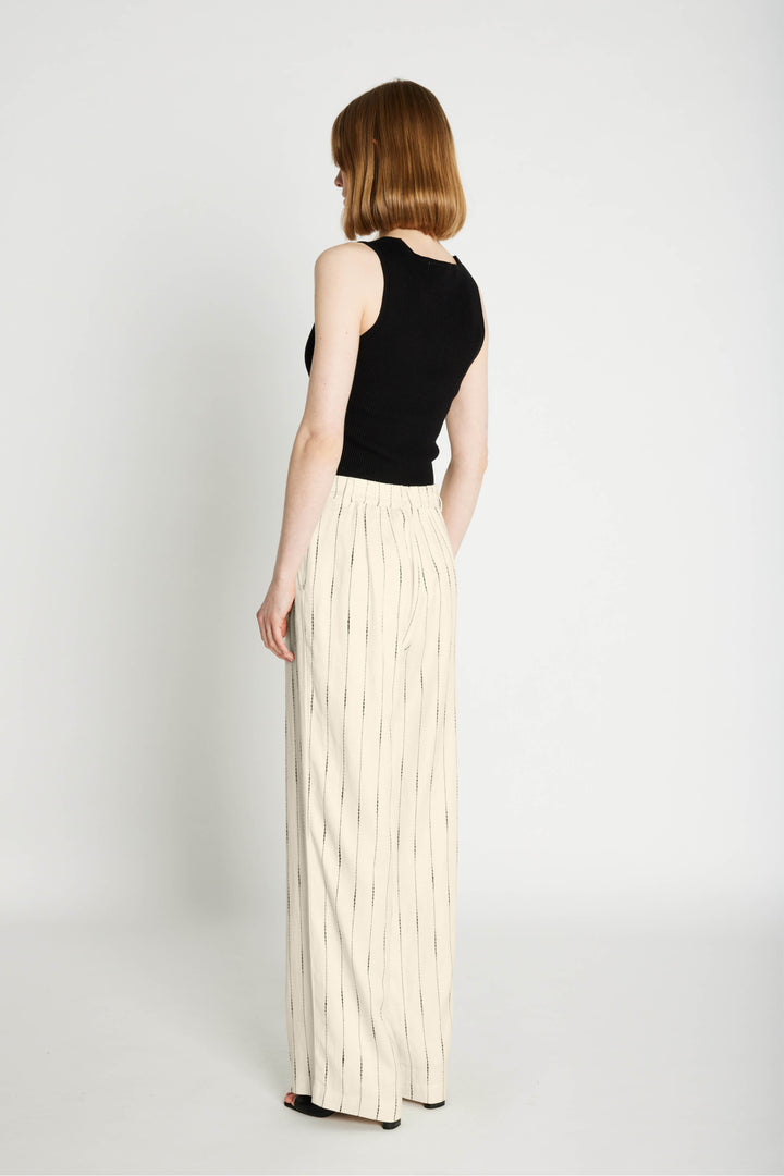 Rue de Femme RDFMea brede bukser TROUSERS 02 Off white