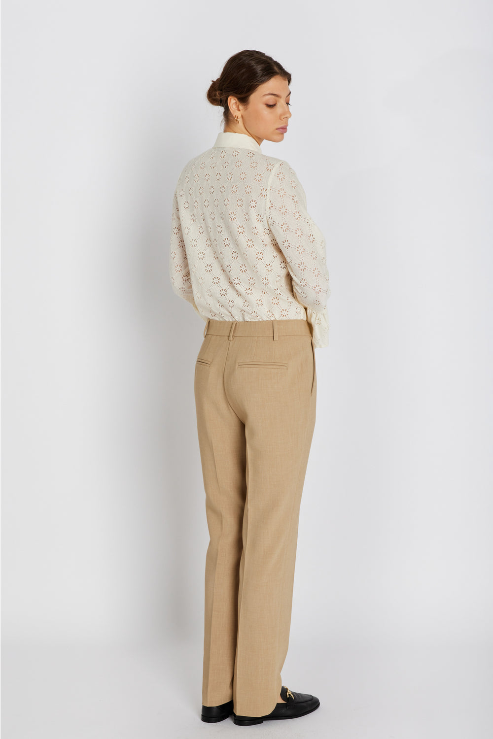 Rue de Femme RDFMea straight bukser TROUSERS 535 Khaki