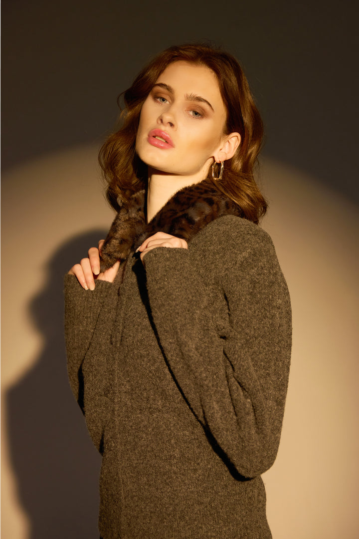 Rue de Femme RDFMitra strikket cardigan KNITWEAR 17 Grey melange