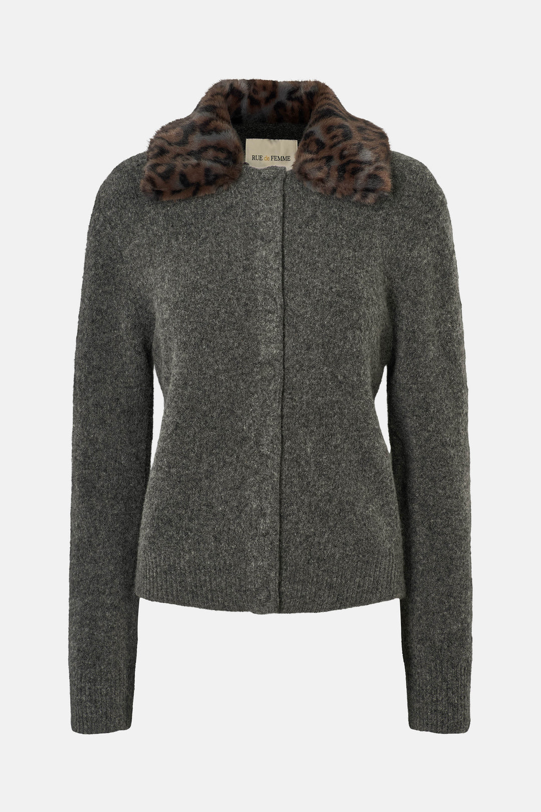 Rue de Femme RDFMitra strikket cardigan KNITWEAR 17 Grey melange