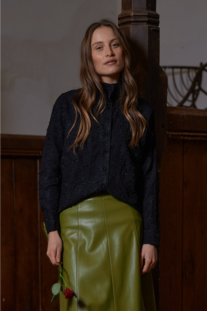 Rue de Femme RDFNaoko skjorte SHIRTS Sort