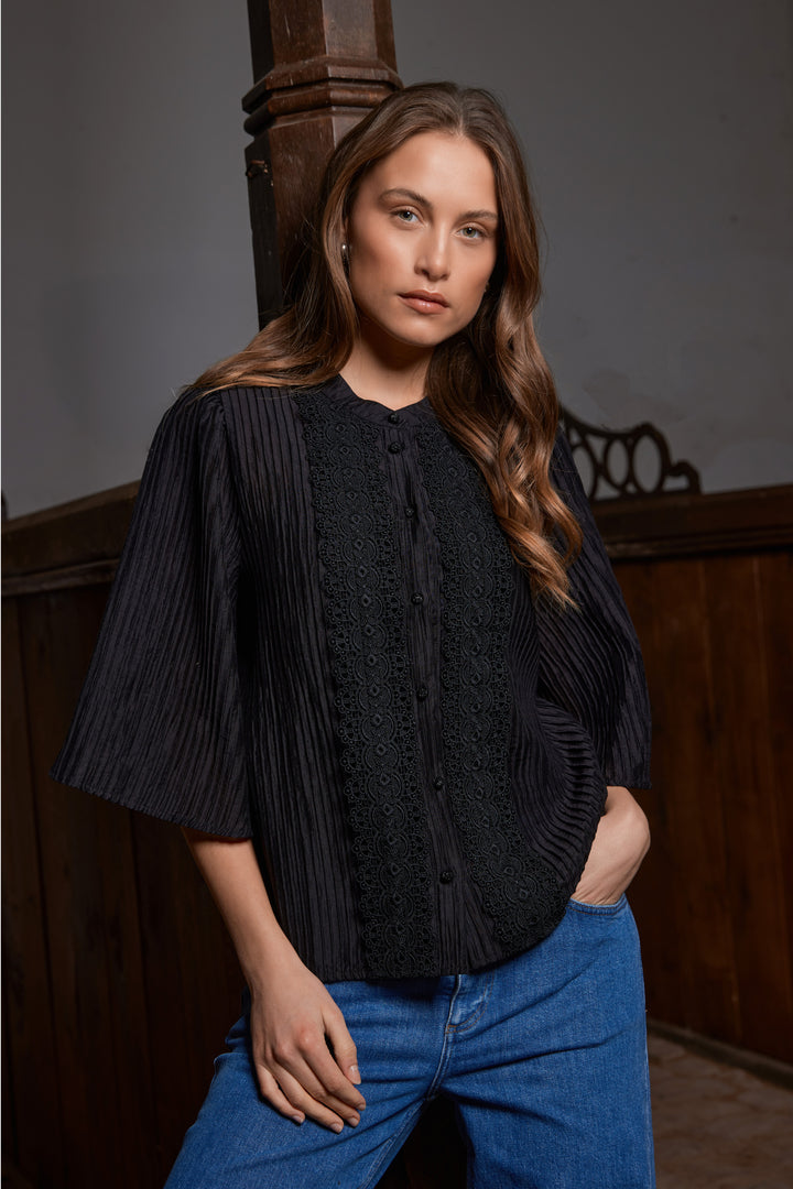 Rue de Femme RDFNelle skjorte SHIRTS Sort