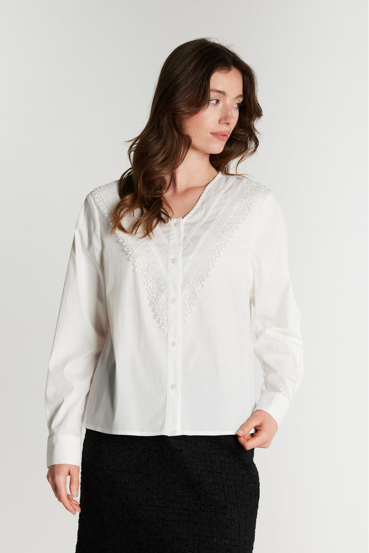 Rue de Femme RDFNewCalix skjorte SHIRTS 01 White