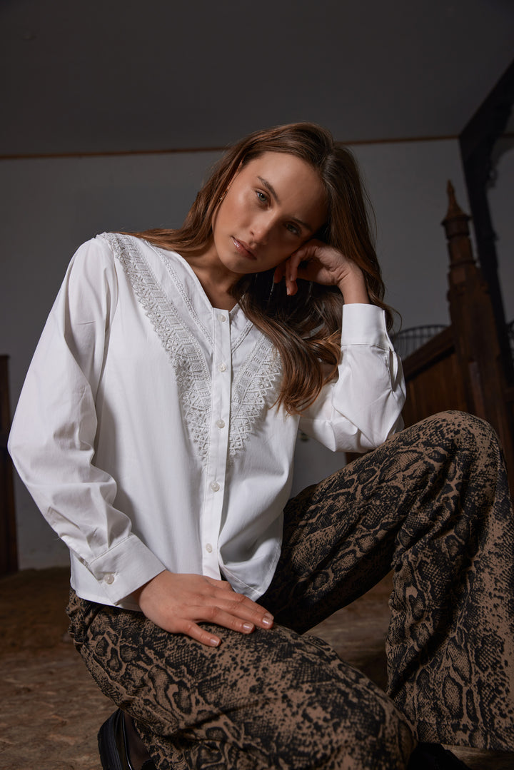 Rue de Femme RDFNewCalix skjorte SHIRTS 01 White