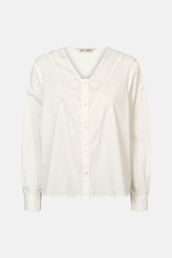 Rue de Femme RDFNewCalix skjorte SHIRTS 01 White