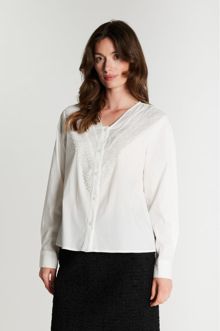 Rue de Femme RDFNewCalix skjorte SHIRTS 01 White