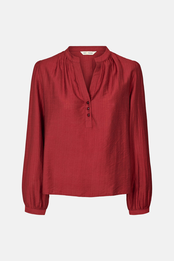 Rue de Femme RDFNewEmmeline skjorte SHIRTS 302 Deep red