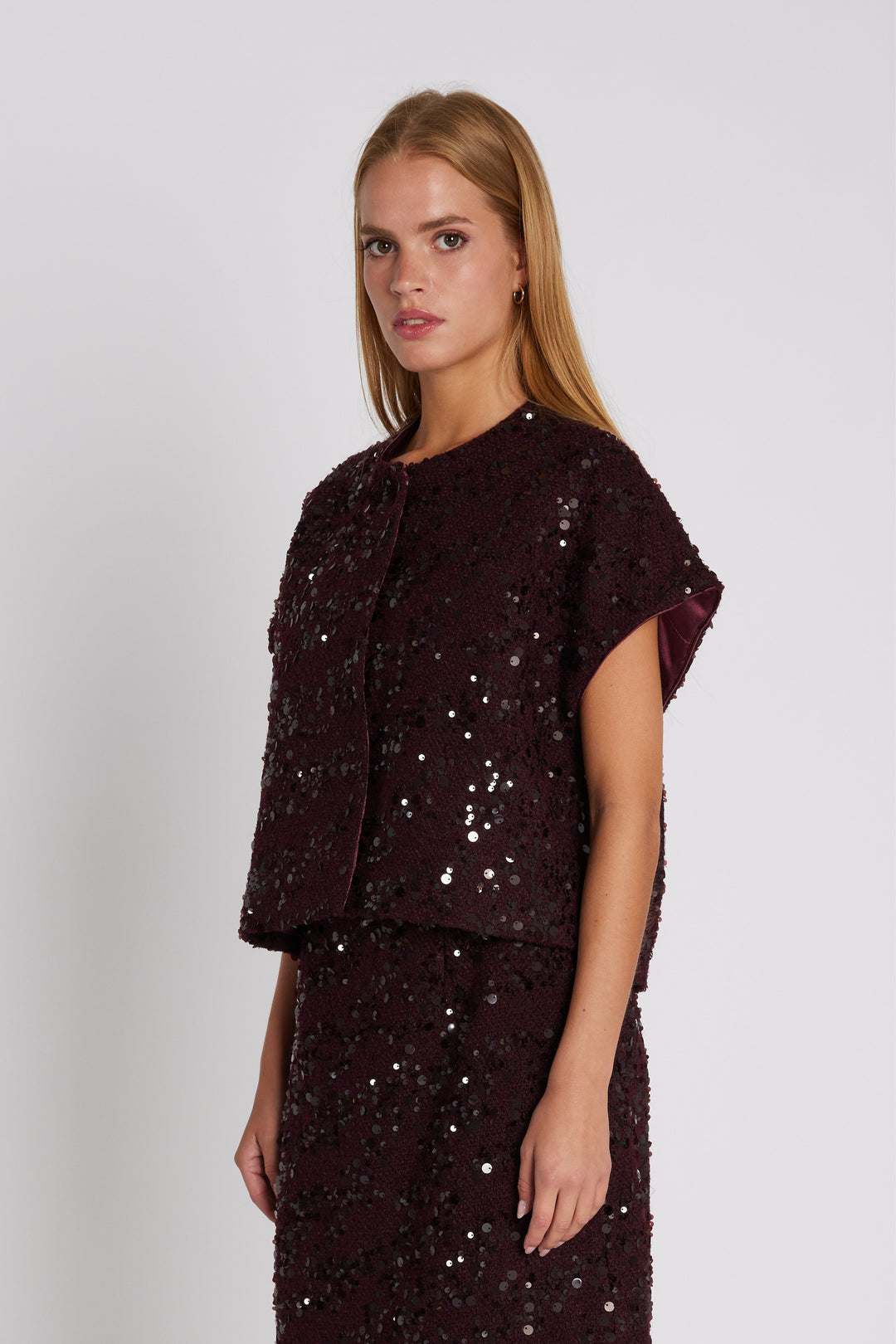 Rue de Femme RDFNewHika vest WAISTCOATS 306 Wine