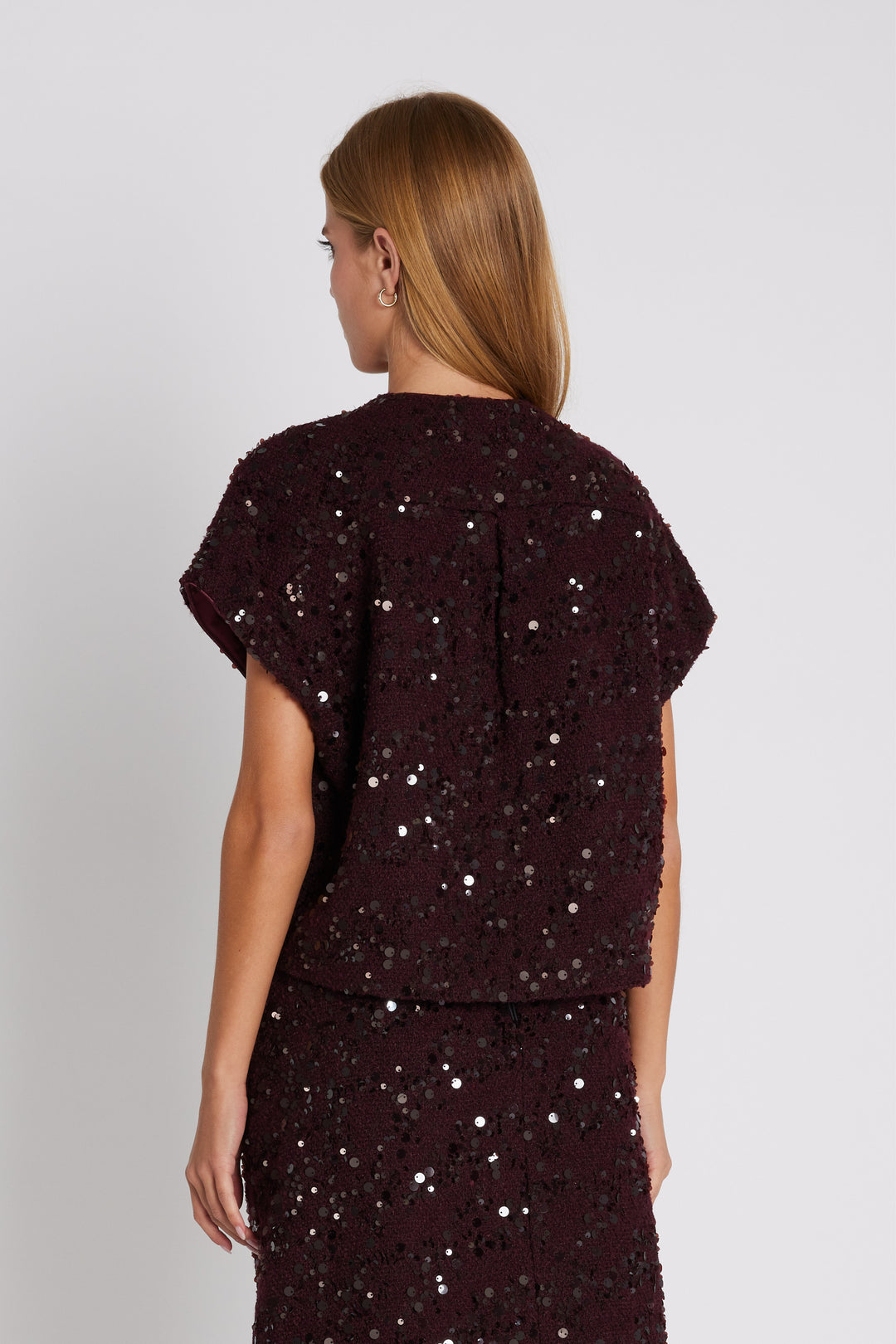 Rue de Femme RDFNewHika vest WAISTCOATS 306 Wine