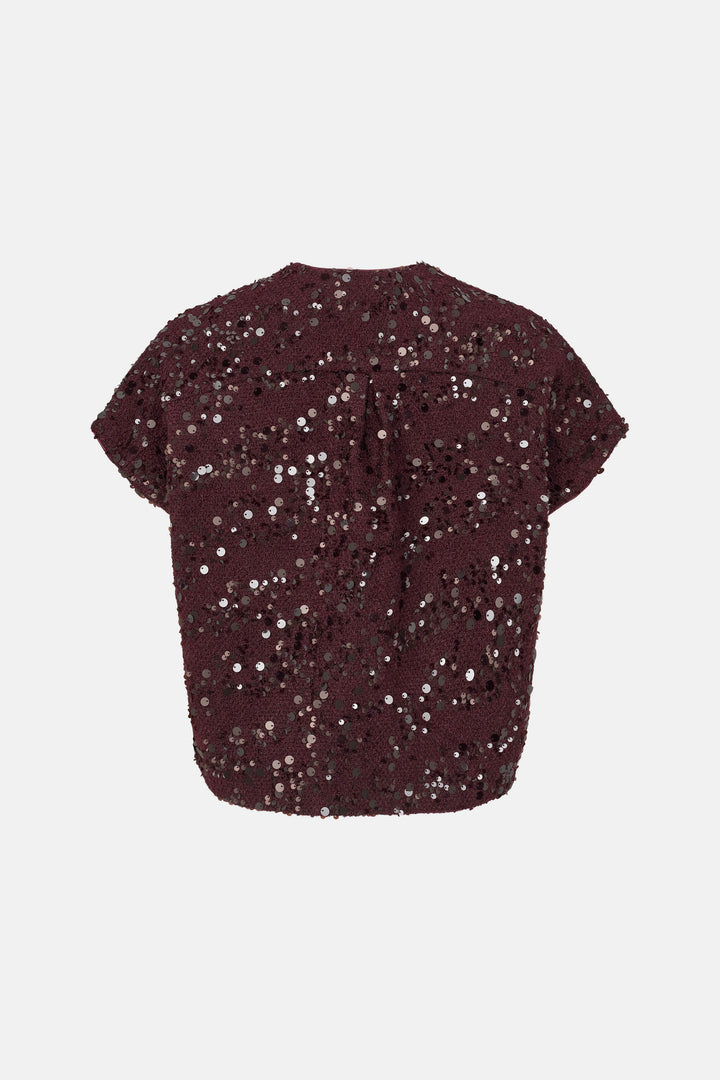 Rue de Femme RDFNewHika vest WAISTCOATS 306 Wine