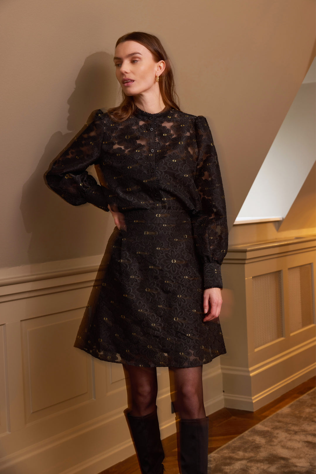 Rue de Femme RDFNewJava nederdel SKIRTS Sort