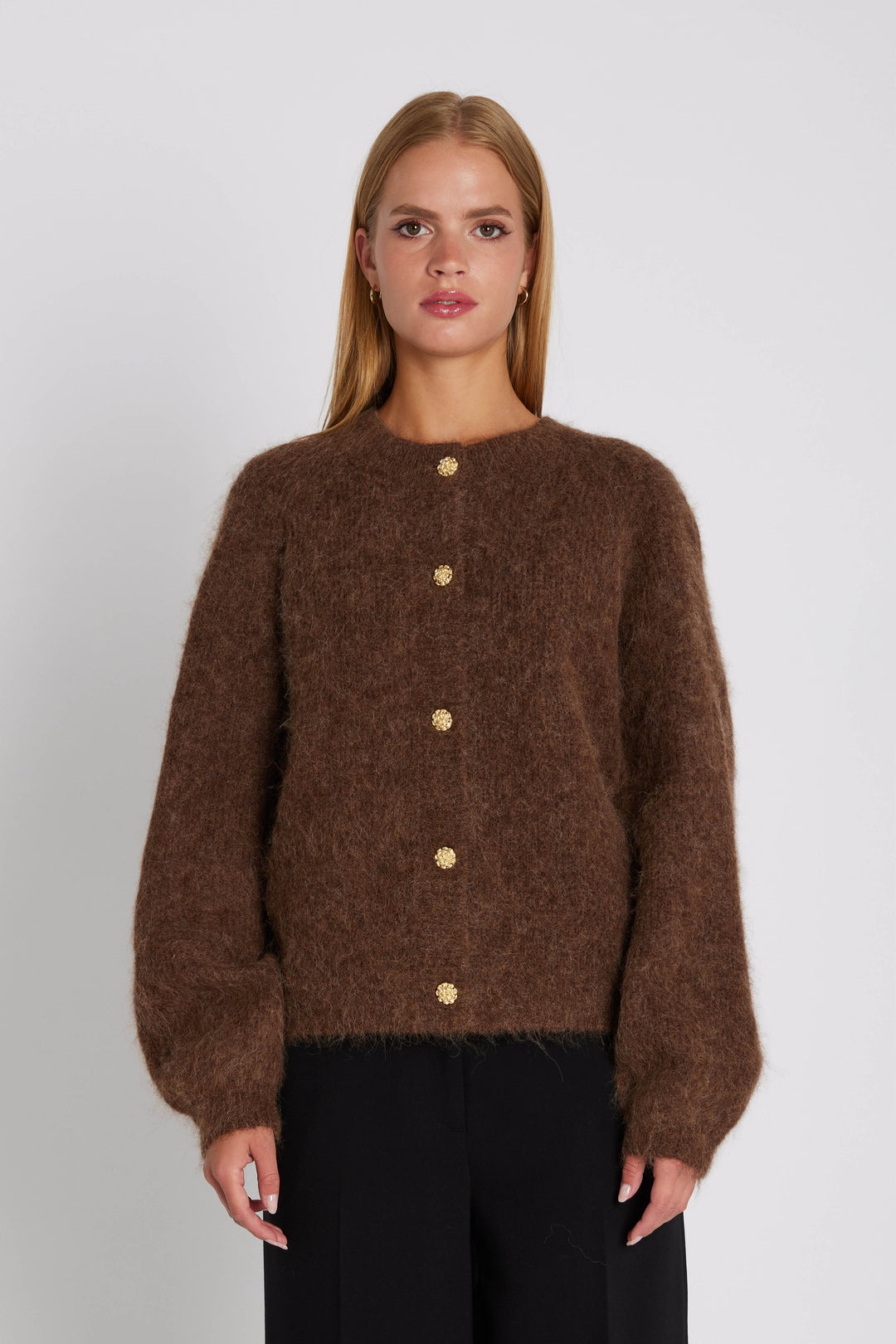 Rue de Femme RDFNewLeonora strik KNITWEAR, HEAVY 45 Bitter chocolate