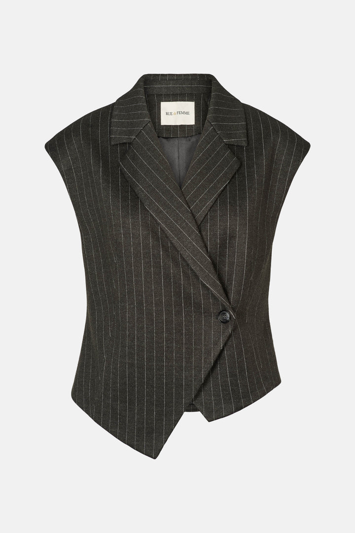 Rue de Femme RDFNewSolveig vest WAISTCOATS 431 Dark Rock