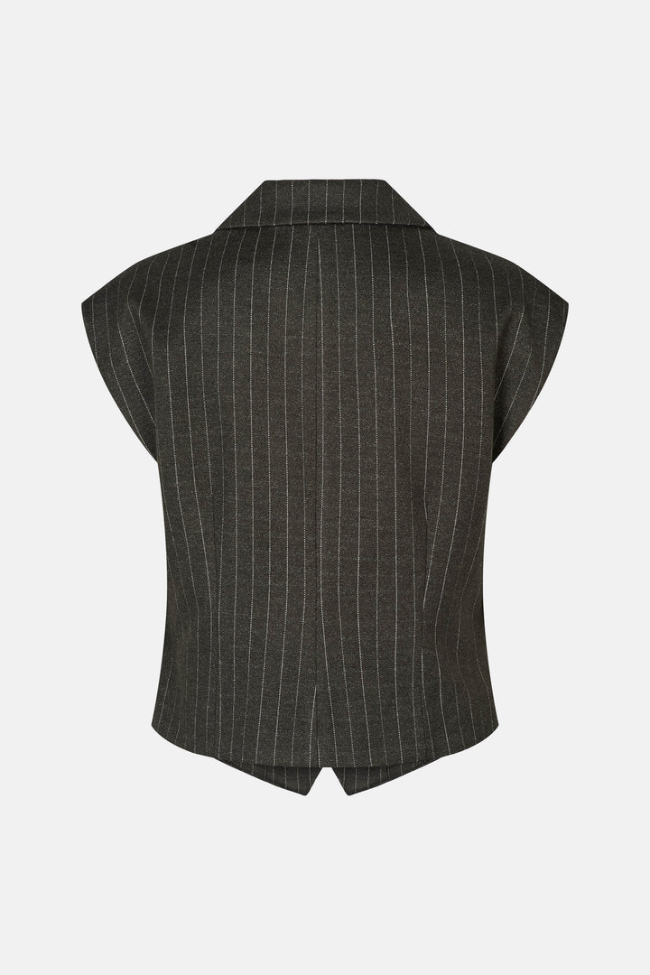 Rue de Femme RDFNewSolveig vest WAISTCOATS 431 Dark Rock