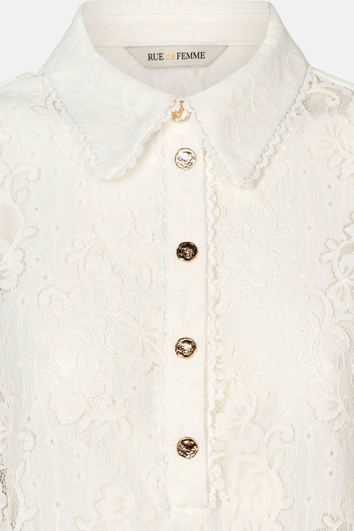 Rue de Femme RDFNew Faustine bluse BLOUSE 02 Off white