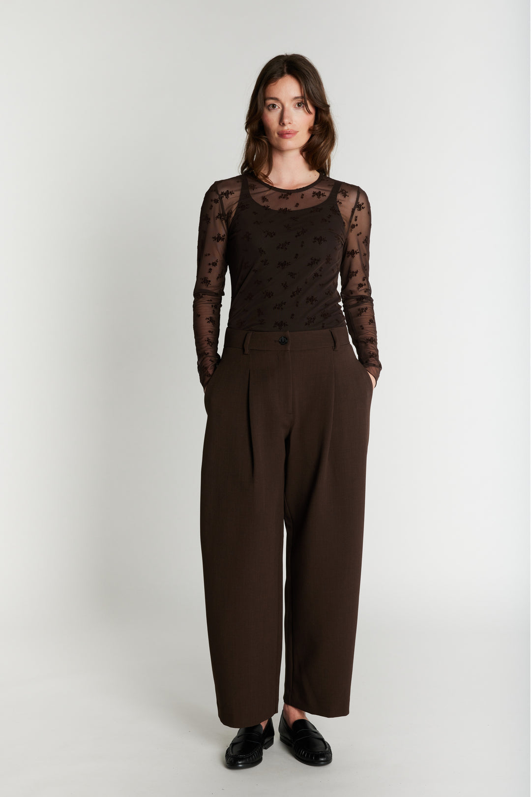Rue de Femme RDFNina bukser TROUSERS 194 Chocolat