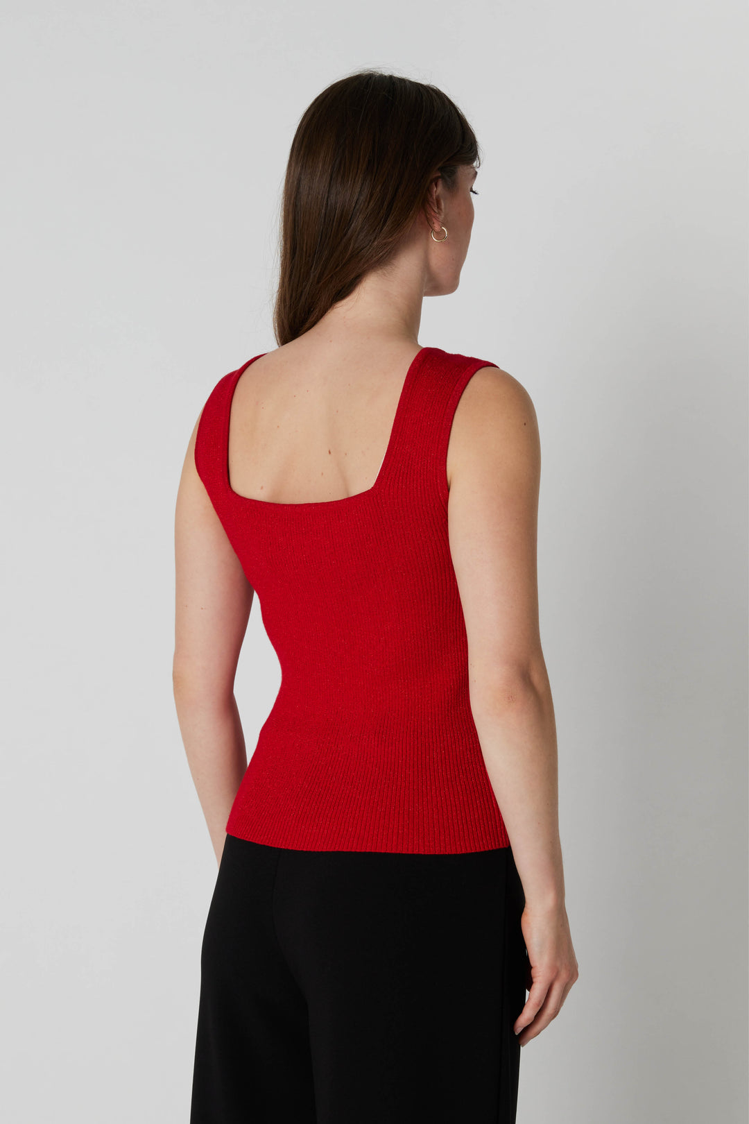Rue de Femme RDFNoa reverse strik top KNITWEAR 302 Deep red