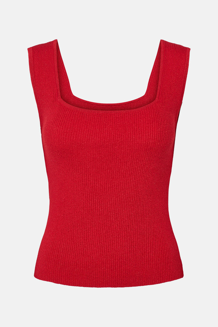 Rue de Femme RDFNoa reverse strik top KNITWEAR 302 Deep red