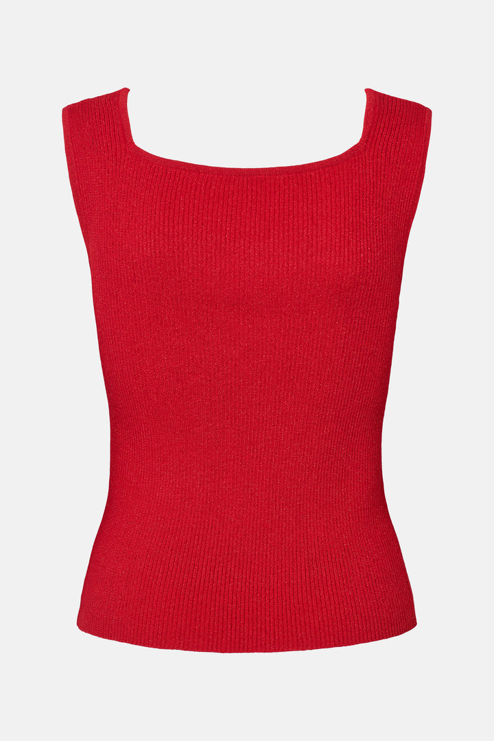 Rue de Femme RDFNoa reverse strik top KNITWEAR 302 Deep red