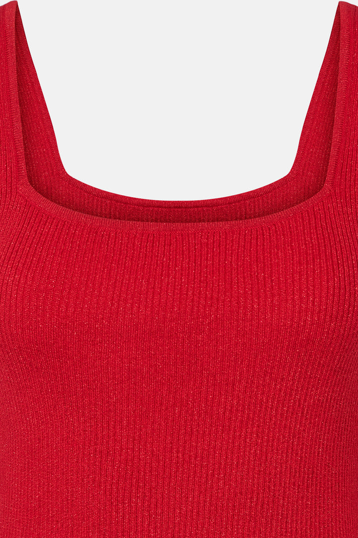 Rue de Femme RDFNoa reverse strik top KNITWEAR 302 Deep red